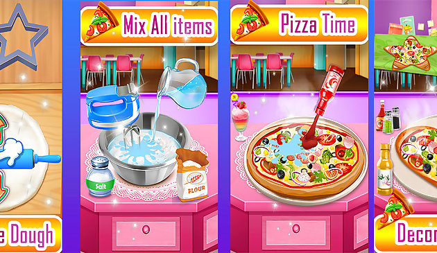 Pizza maker cooking and baking games for kids