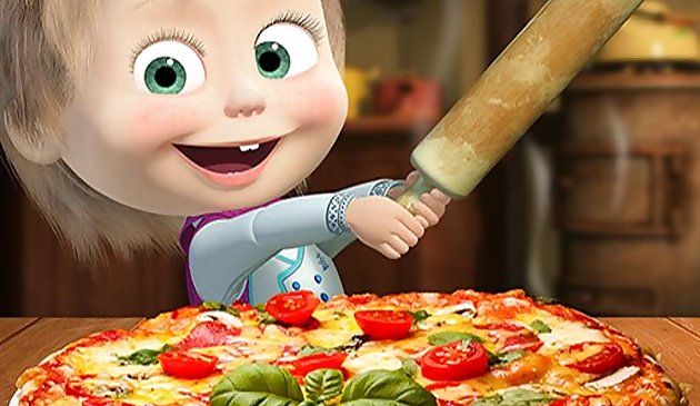 Pembuat Pizza Masha - Restoran Pizza