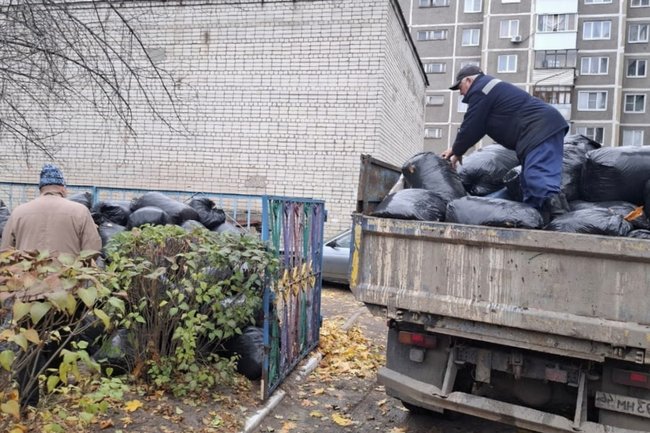 В Курске возле двух детсадов собрали 28 кубометров отходов