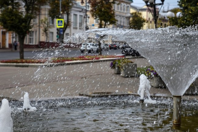 В Курске начали отключать фонтаны