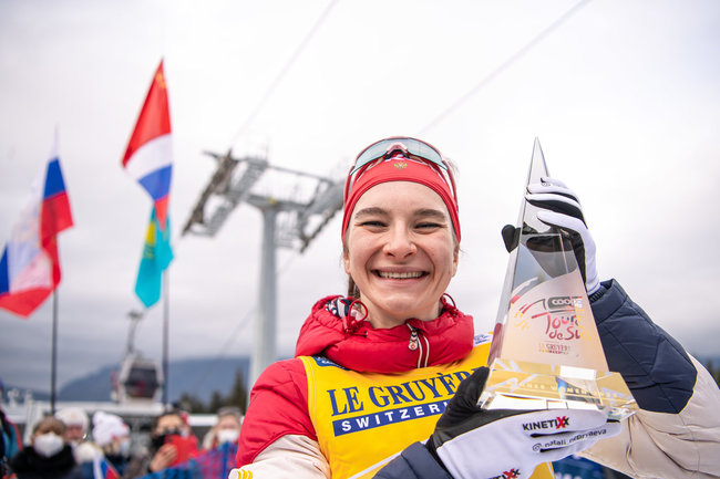 Непряева вошла в российскую лыжную историю за счет победы на «Тур де Ски»