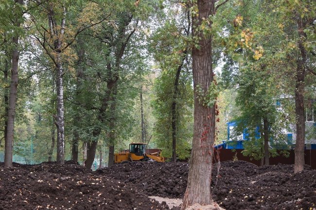 Благоустройство в нижегородском парке имени 1 мая