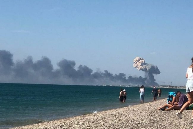 Крым, взрыв, происшествие, пляж