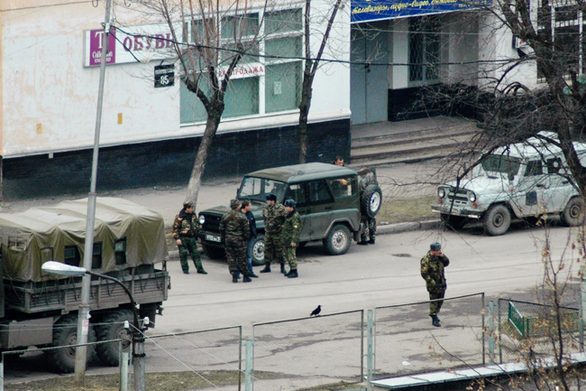 Блокпост малка Кабардино-Балкария. Пост ДПС Урух Кабардино-Балкария. 13 Октября 2005 года Нальчик.