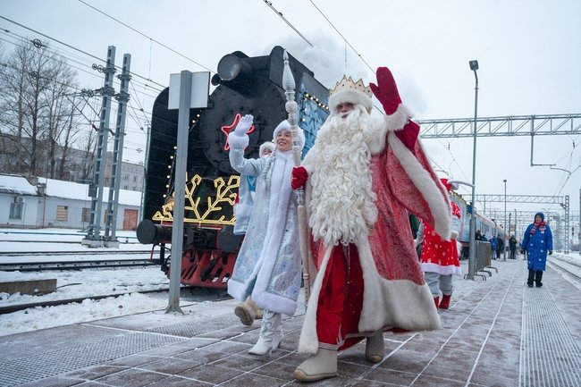 Поезд Деда Мороза приедет в Киров 20 ноября