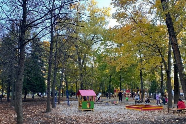 В Курске в парке «Бородино» проводится комплексное благоустройство