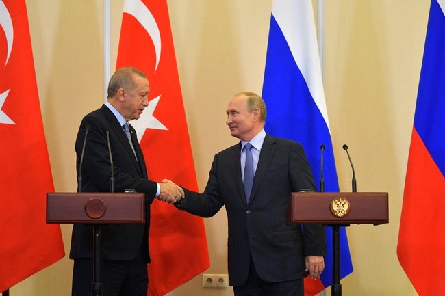 Президент Турции объявил Путину благодарность
