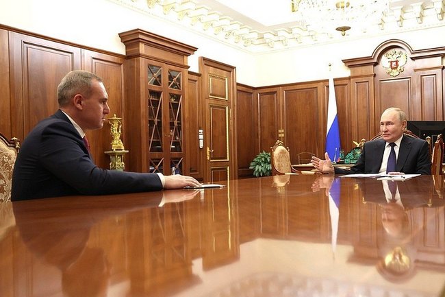 Встреча Владимира Путина и Руслана Кухарука