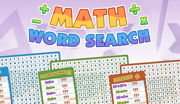 Math Word Suche