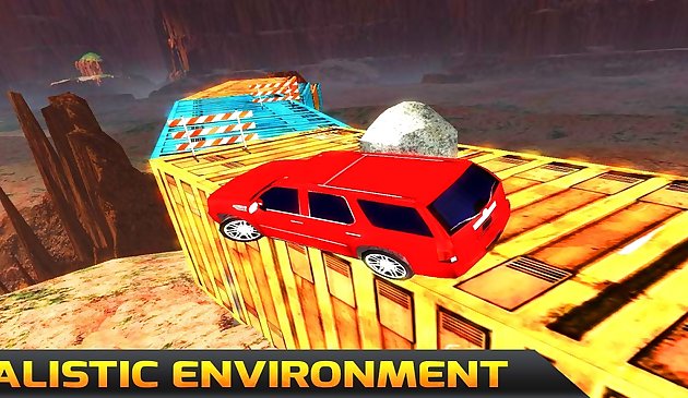 Stunt Jeep Simulator : Juego de carreras de pista imposible
