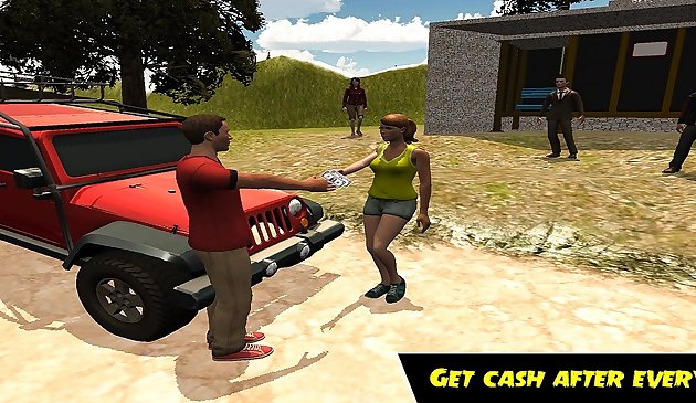 Bundok umakyat Pasahero Jeep Simulator Game