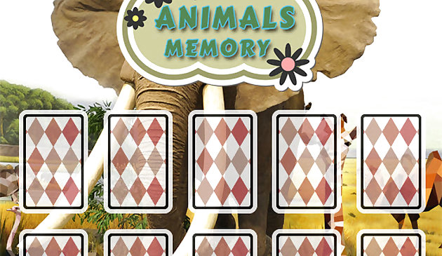 Memoria de tarjetas de animales