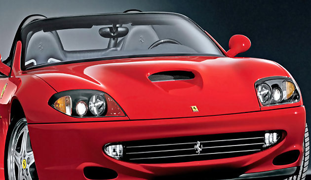 Mobil Super Ferrari Meluncur