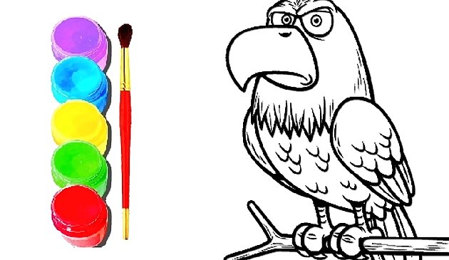 독수리 색칠 공부
