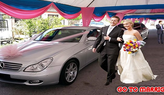 الفاخرة زفاف سائق سيارة أجرة مدينة ليموزين القيادة