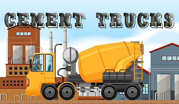 Objets cachés de camions en ciment