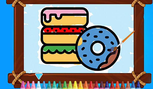 Panadería para colorear para niños