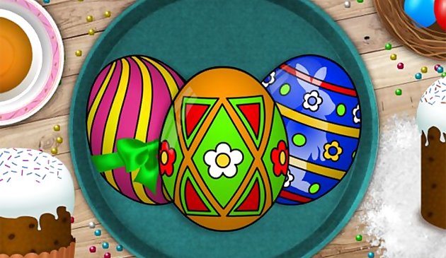 Livro de colorir ovos de Páscoa artesanais