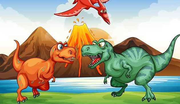 Coloridos dinosaurios Match 3
