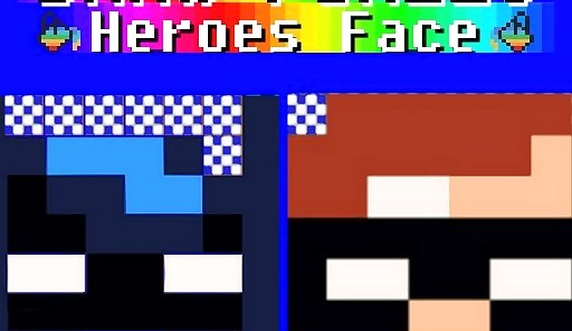 Zeichne Pixel Helden Gesicht