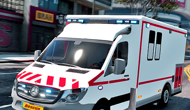 Course de sauvetage en ambulance