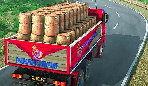 Entrega de carga de conductor de camión indio