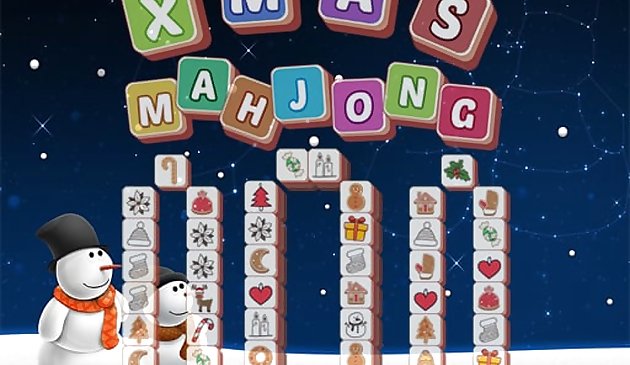 Azulejos de Mahjong de Navidad