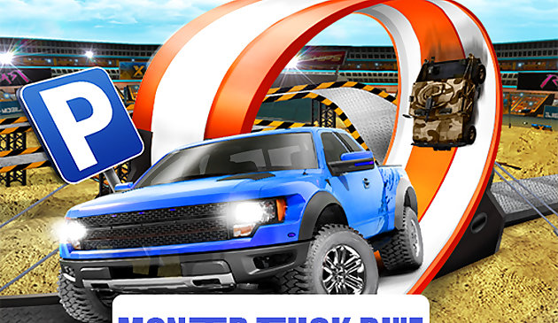 몬스터 트럭 주차 무료 3D 블루