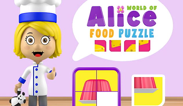 Puzzle alimentare del mondo di Alice