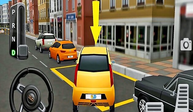Реальная автомобильная парковка Вождение по улице 3Д