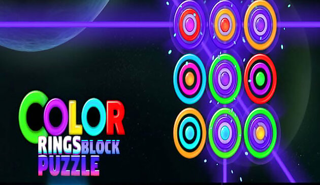 Puzzle a blocchi di anelli colorati