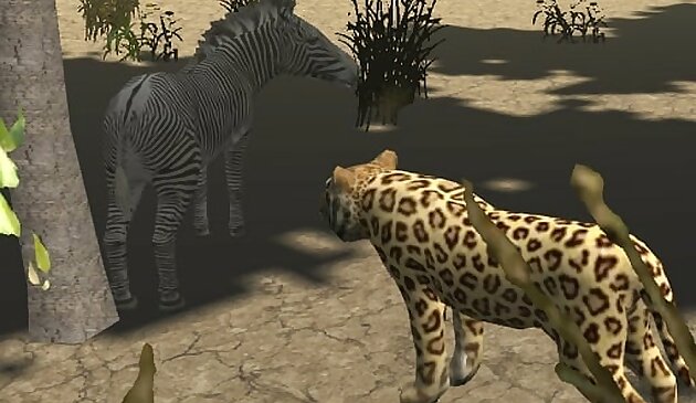 Simulador de caça de chita africano